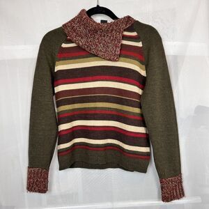 vintage Norton Mcnaughton wool blend Small striped sweater retro artsy
